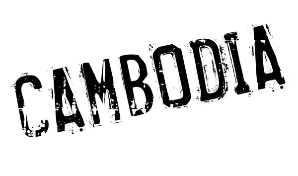 Cambodge timbre caoutchouc grunge — Image vectorielle