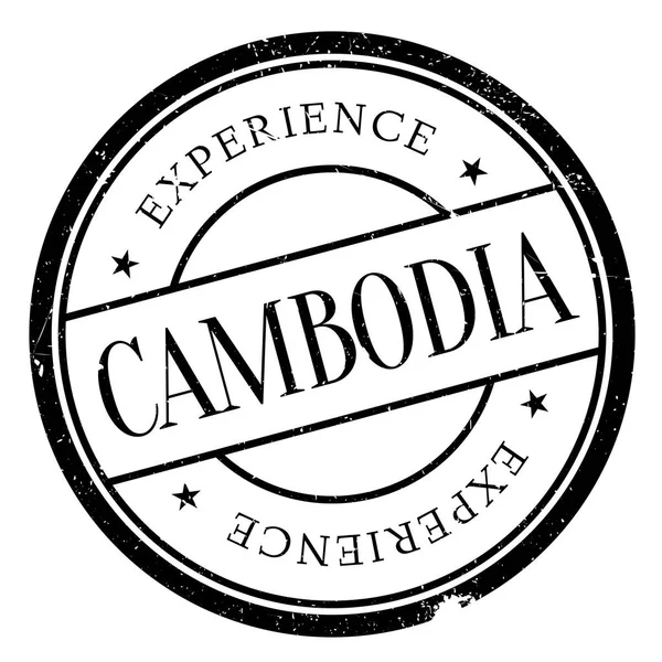 Camboya sello de goma grunge — Archivo Imágenes Vectoriales