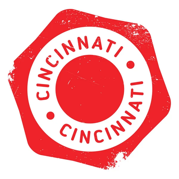 Cincinnati timbro gomma grunge — Vettoriale Stock