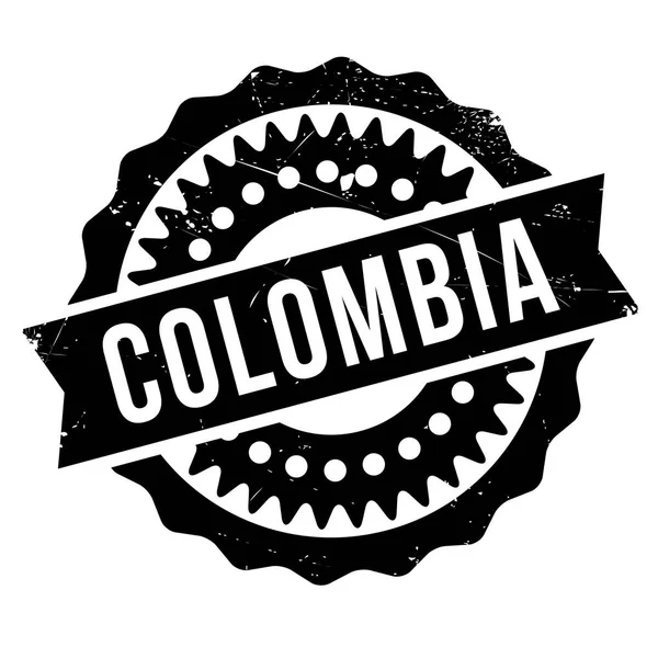 Colômbia selo grunge de borracha — Vetor de Stock