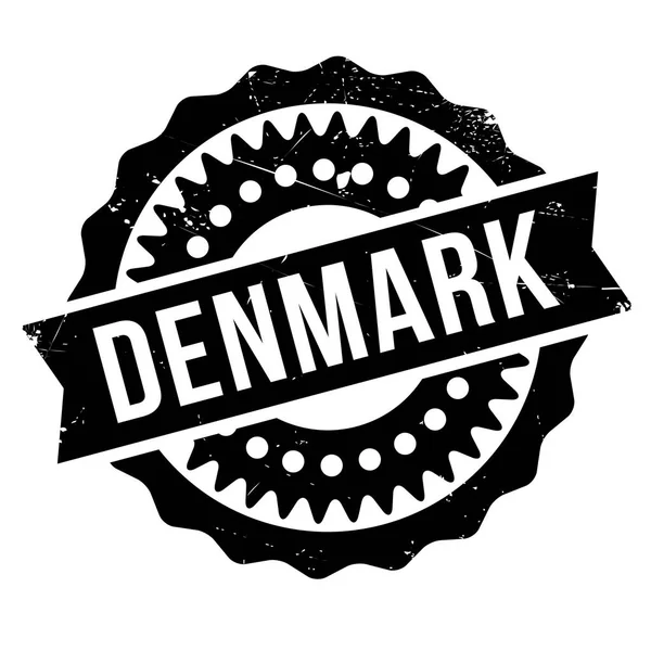 Dinamarca sello de goma grunge — Vector de stock