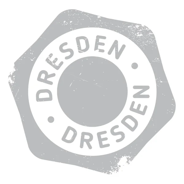 Dresden damga kauçuk grunge — Stok Vektör