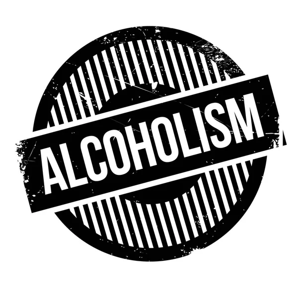 Alkoholismus-Stempel — Stockvektor