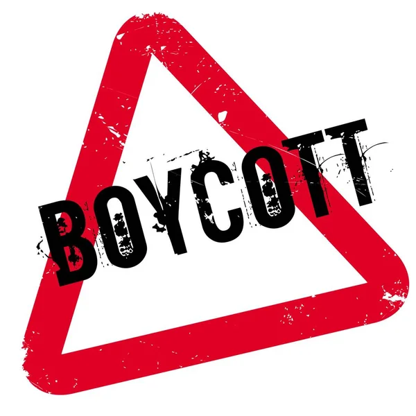 Boycott Timbre en caoutchouc — Image vectorielle