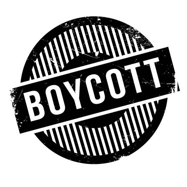 Boycott Timbre en caoutchouc — Image vectorielle