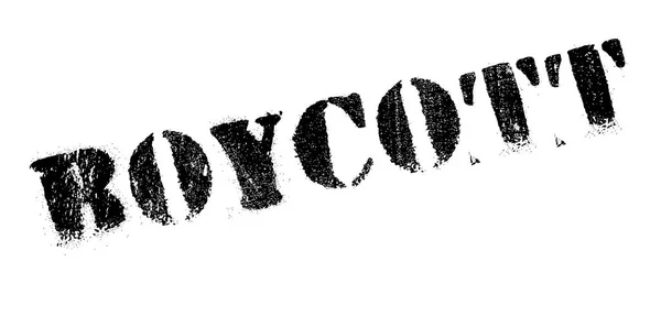 Boycott Timbre en caoutchouc — Image vectorielle