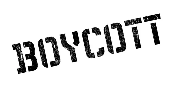 Boycott Timbre en caoutchouc — Image vectorielle