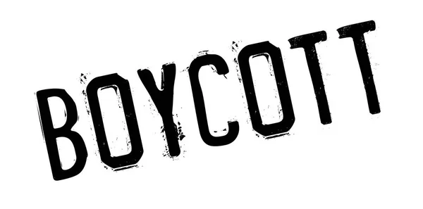 Boycott Timbre en caoutchouc — Image vectorielle