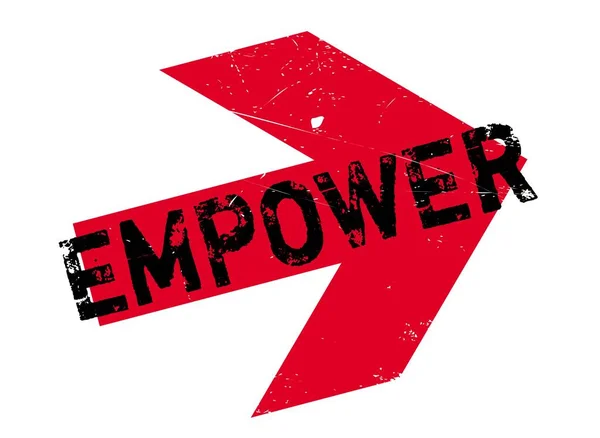 Empower stamp karet - Stok Vektor