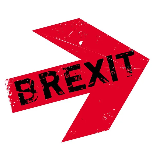 Grunge de goma de sello Brexit — Vector de stock