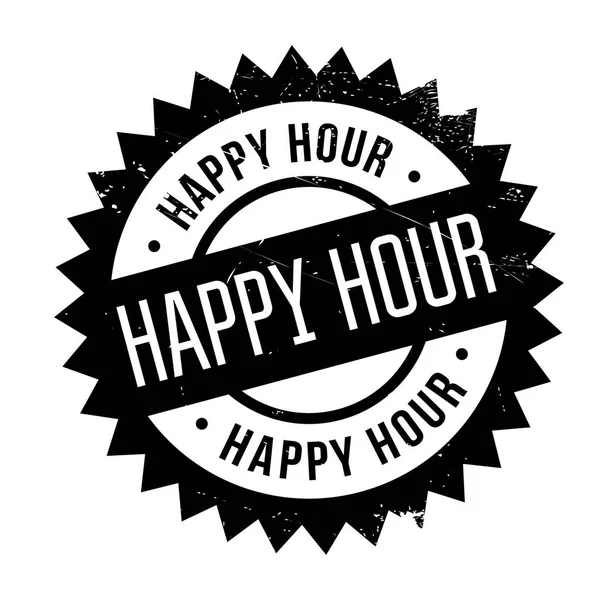 stock vector Happy hour stamp