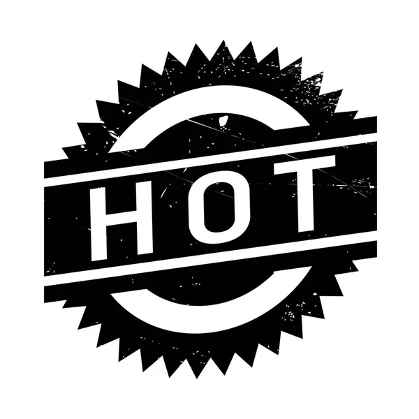 Grunge de goma de sello caliente — Vector de stock