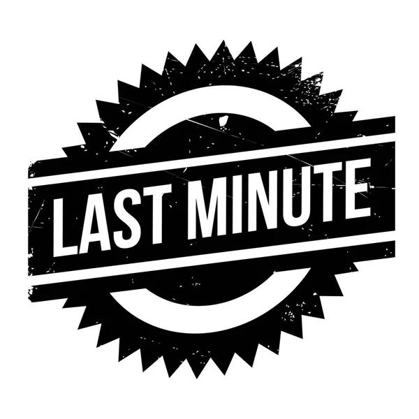 Last minute stamp — Stock Vector