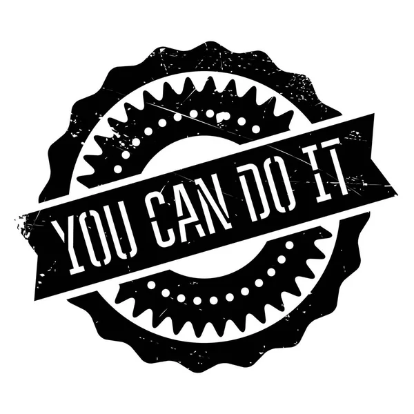 You can do it stamp — Stock Vector
