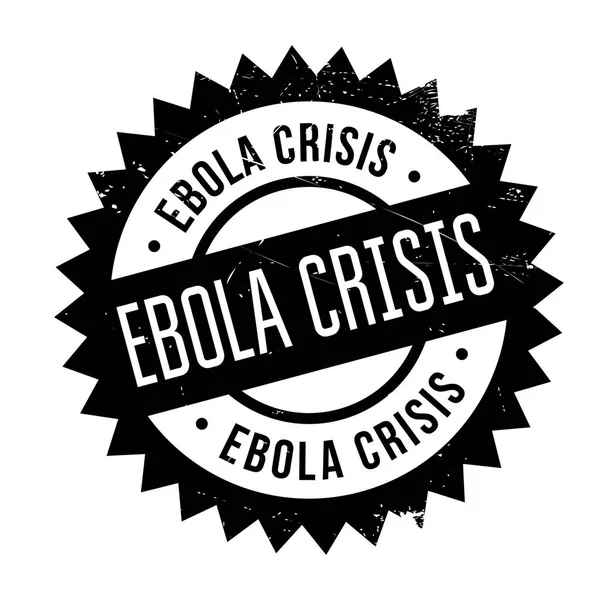 Κρίση του Έμπολα καουτσούκ σφραγίδα — Διανυσματικό Αρχείο