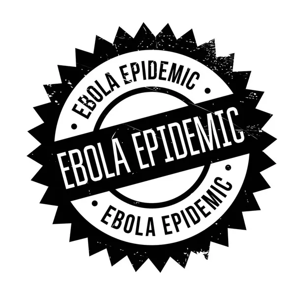 Επιδημία Έμπολα καουτσούκ σφραγίδα — Διανυσματικό Αρχείο