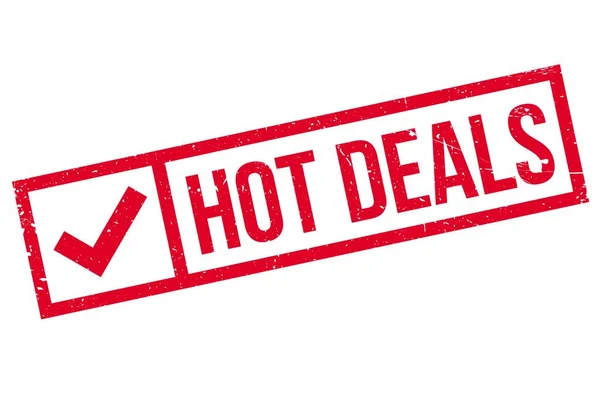 Hot Deals rubber stamp — Stock Vector