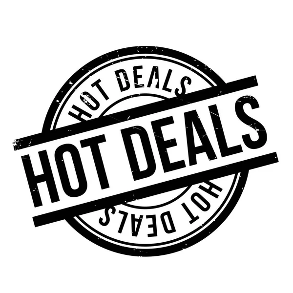 Hot Deals sello de goma — Vector de stock