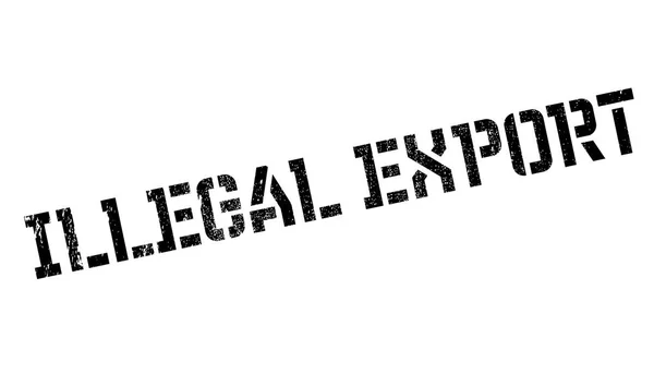 Illegal Export rubber stamp — Stock Vector