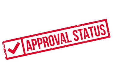 Approval Status rubberstamp clipart