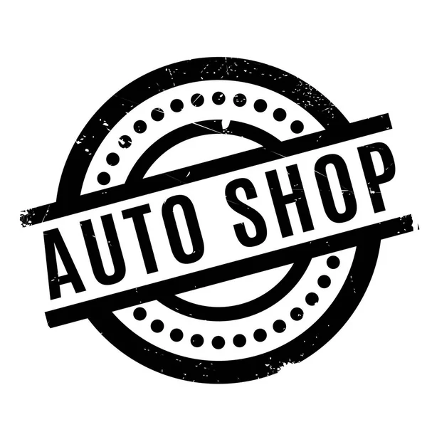 Auto Shop gummistämpel — Stock vektor