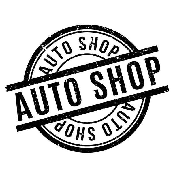 Auto Shop gummistämpel — Stock vektor