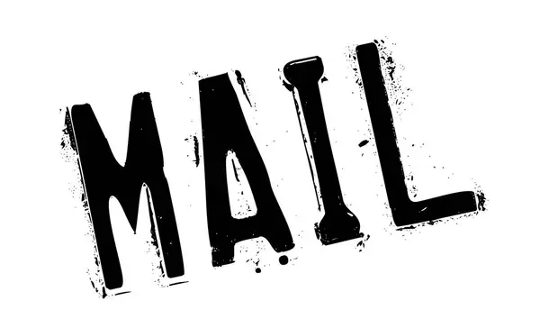 Timbre en caoutchouc MAIL — Image vectorielle