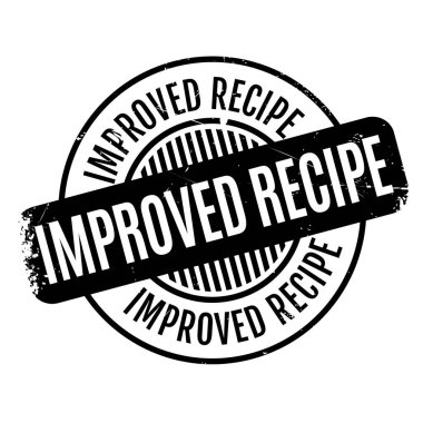 Improved Recipe rubber stamp clipart