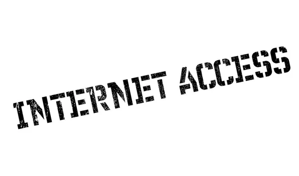 Acceso a Internet sello de goma — Vector de stock