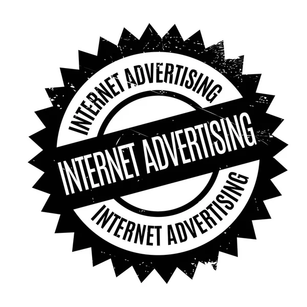 Internetes reklám gumibélyegző — Stock Vector