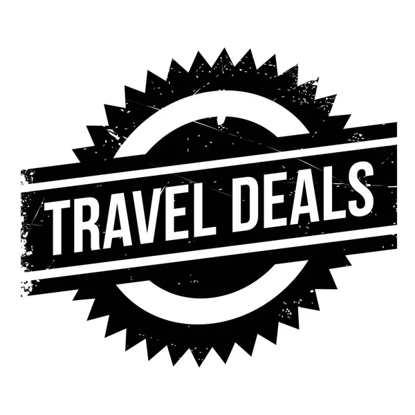 Travel Deals rubber stamp — Stock Vector