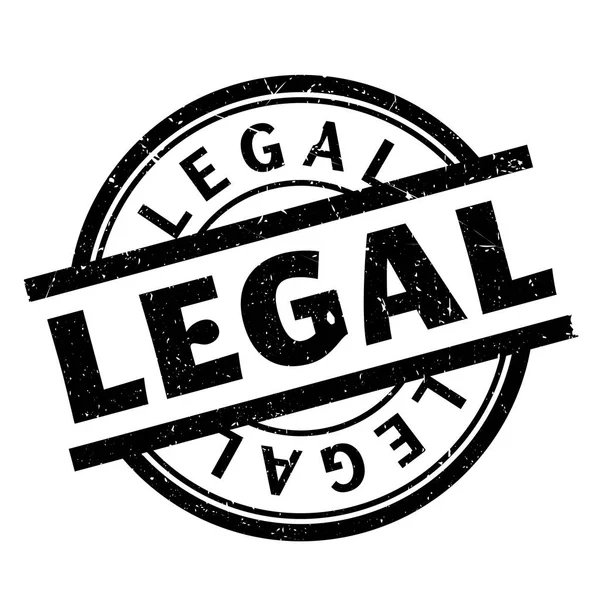 Timbre en caoutchouc juridique — Image vectorielle