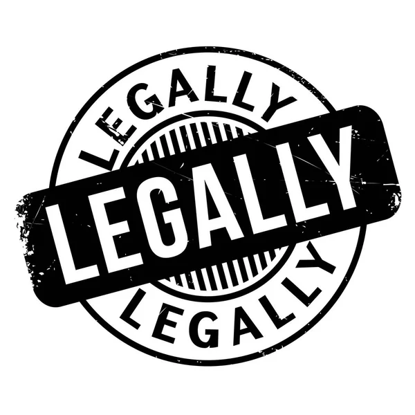 Sello de goma legal — Vector de stock