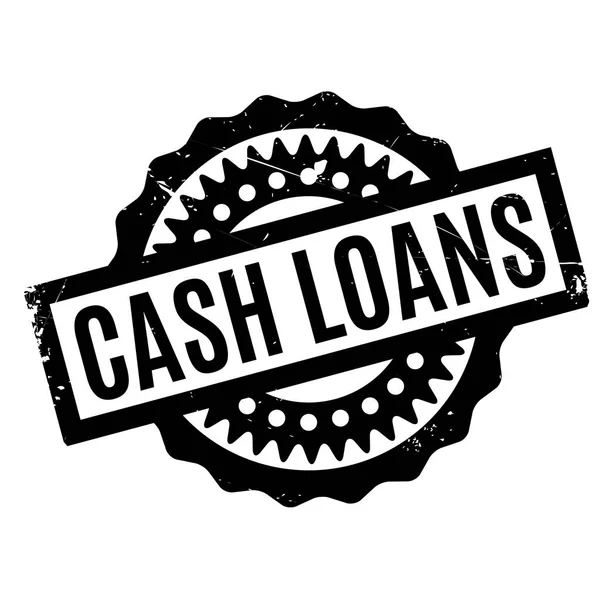 Cash lån gummistämpel — Stock vektor