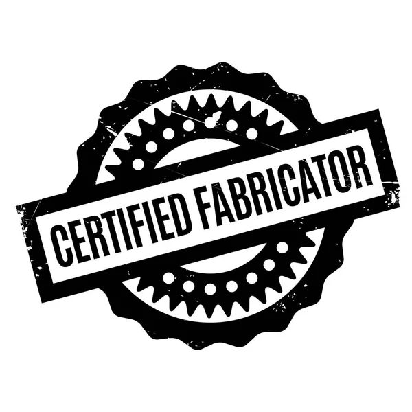 Certified Fabricator rubber stamp — Stock Vector