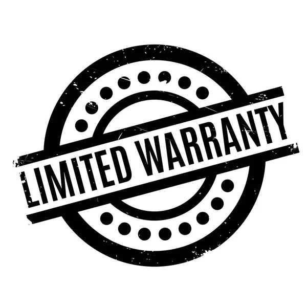 Limited Warranty rubber stamp — Stock Vector