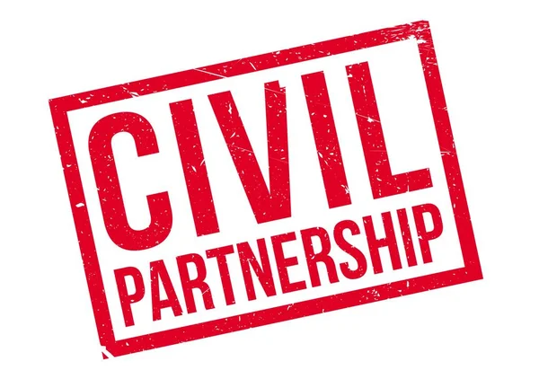 Civila partnerskap gummistämpel — Stock vektor