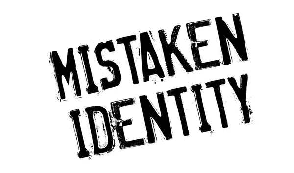 Mistaken Identity rubber stamp — Stock Vector
