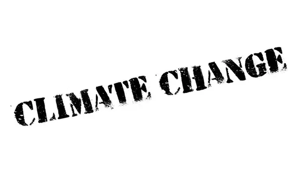 Резиновая марка изменения климата — стоковый вектор