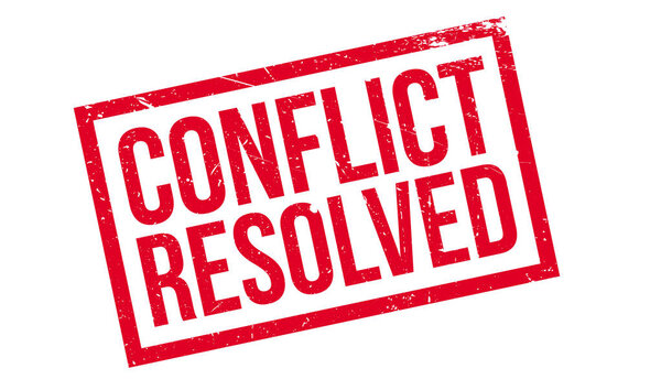 Резиновая марка конфликта
