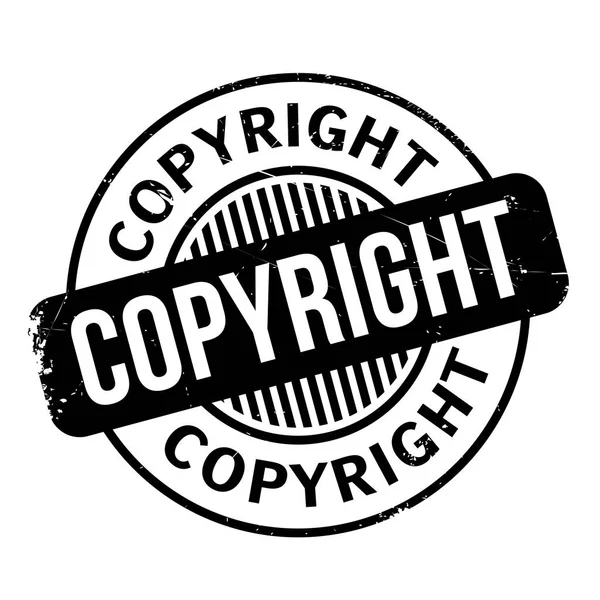 Sello de goma de copyright — Vector de stock