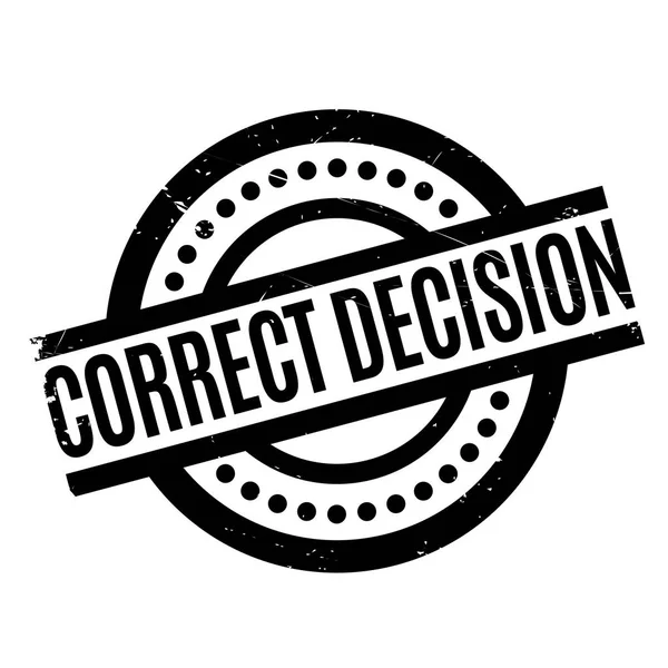 stock vector Correct Decision rubber stamp