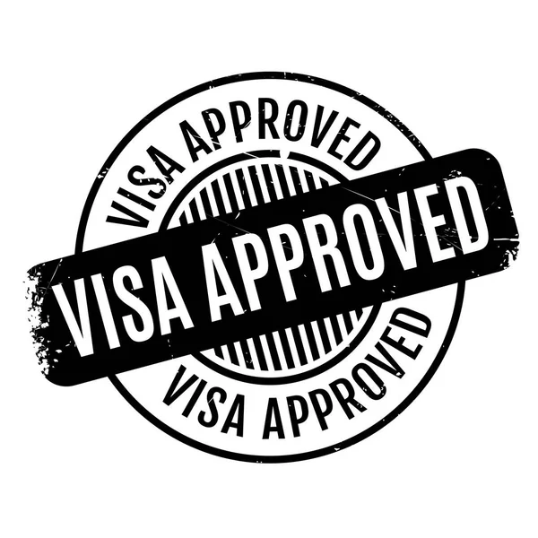 Visa Approved rubber stamp — Stock Vector