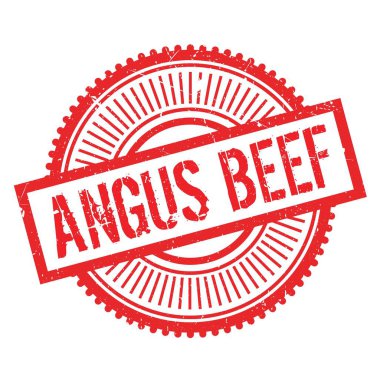 Angus sığır eti damgası