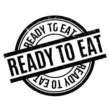 Lastik damgası yemeye hazır