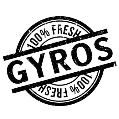 Gyros damga kauçuk grunge