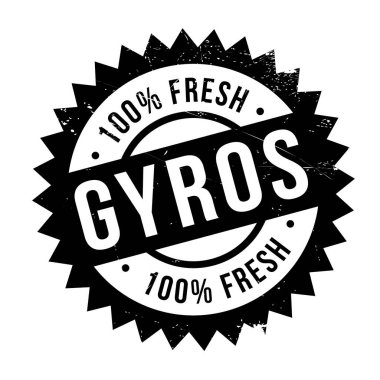 Gyros damga kauçuk grunge