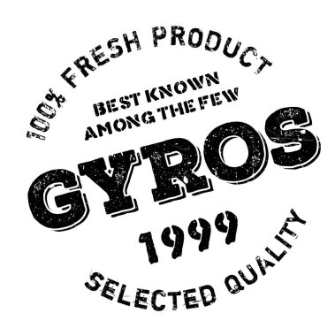 Gyros damga kauçuk grunge