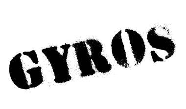 Gyros damga kauçuk grunge