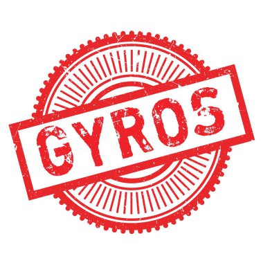 Gyros damga kauçuk grunge